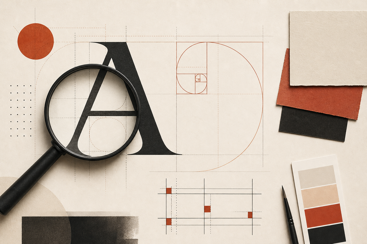 Design craft with typography and precision grids
