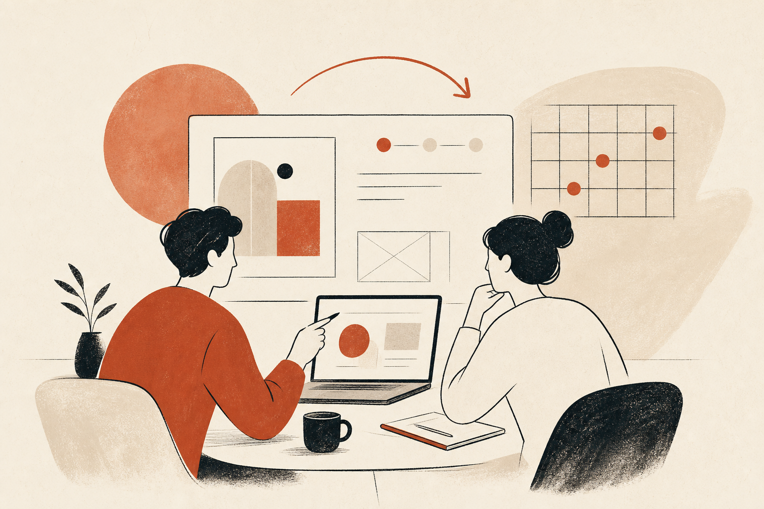 Collaborative project workflow between client and studio