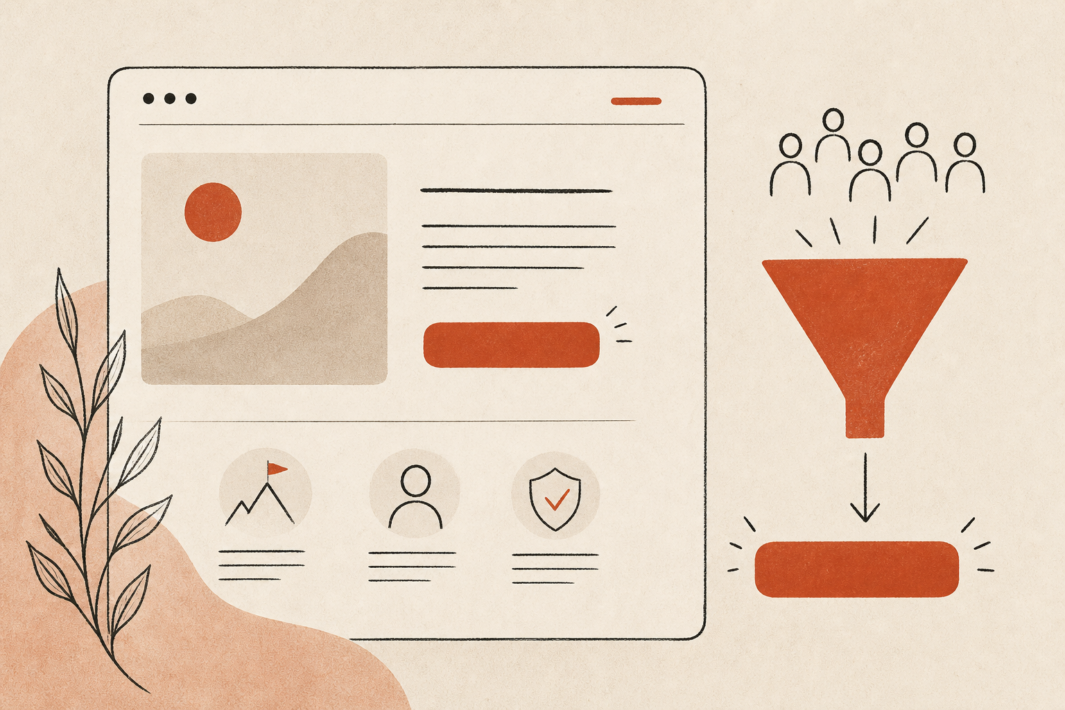 High-conversion campaign landing page design