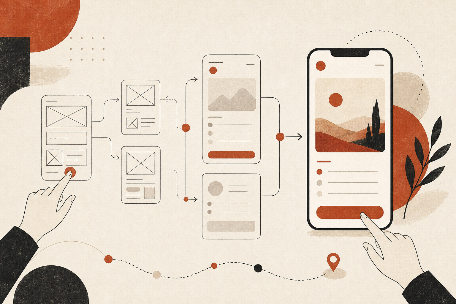 User interface and experience design workflow